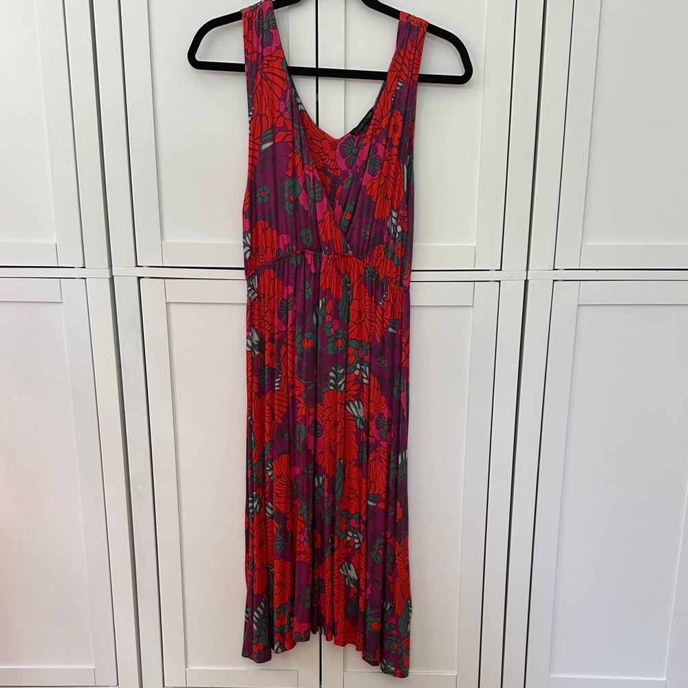 Felicity & Coco Red and Purple Floral Maxi Dress